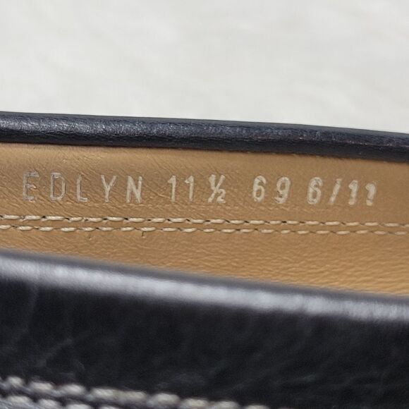 Donald J Pliner Eleo Horsebit Moc Toe Black Driving Loafers Shoes Size 11.5 - Picture 9 of 10